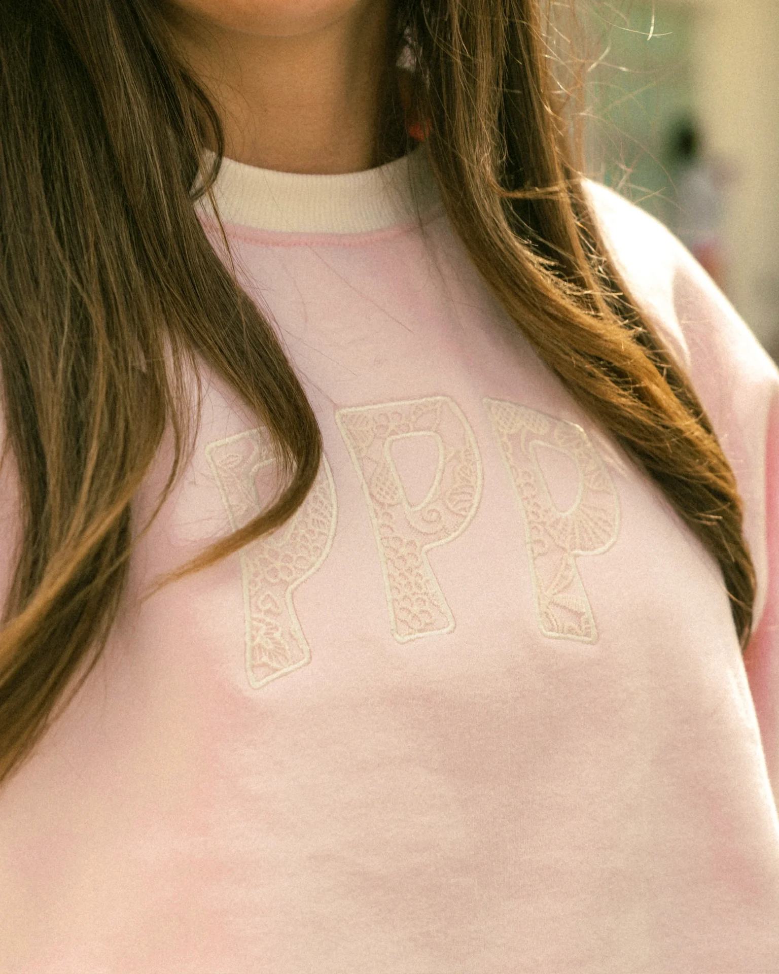 “Daydream” Classic Crew in Angel Pink - Image 6