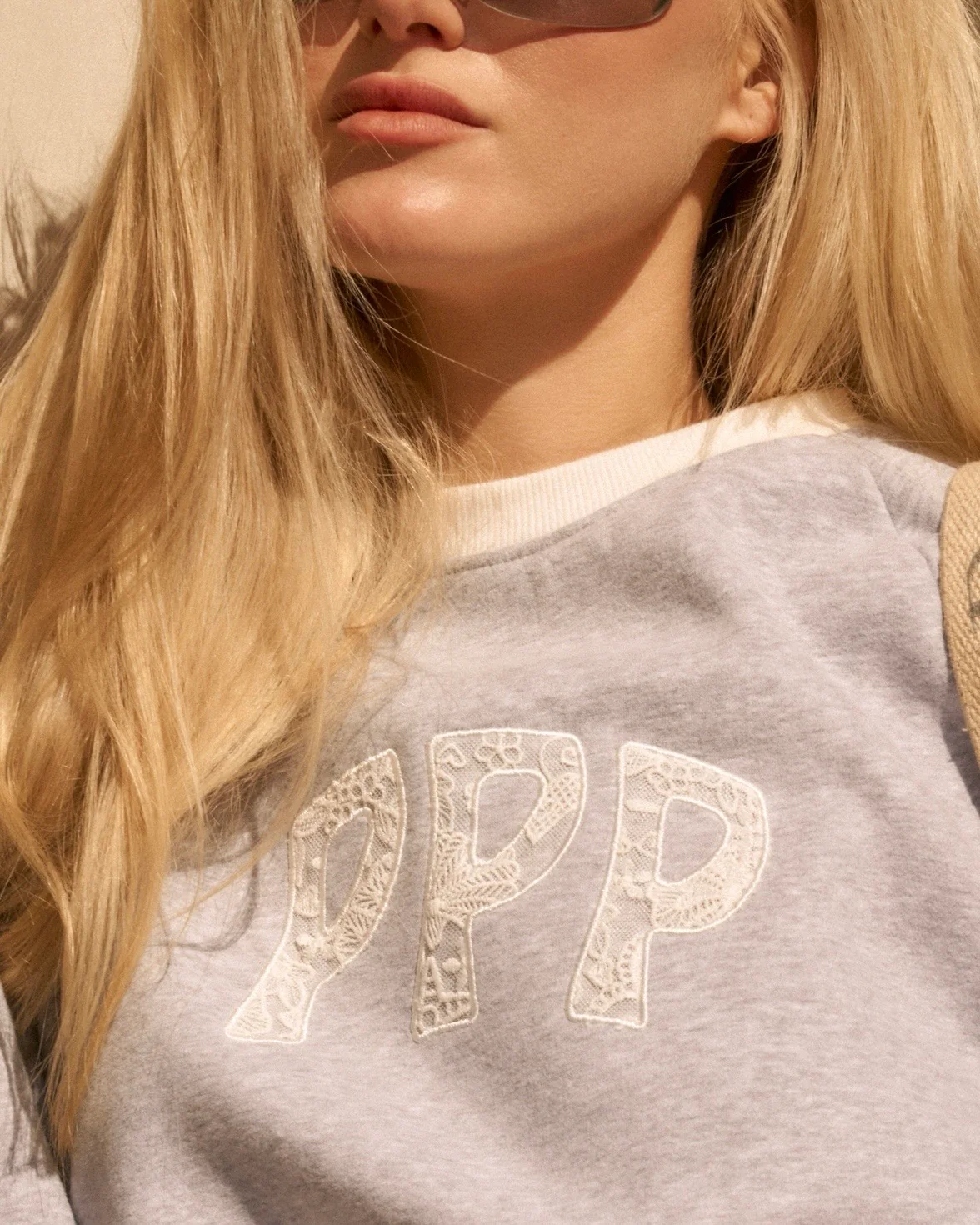 “Daydream” Classic Crew in Sky Grey - Image 2