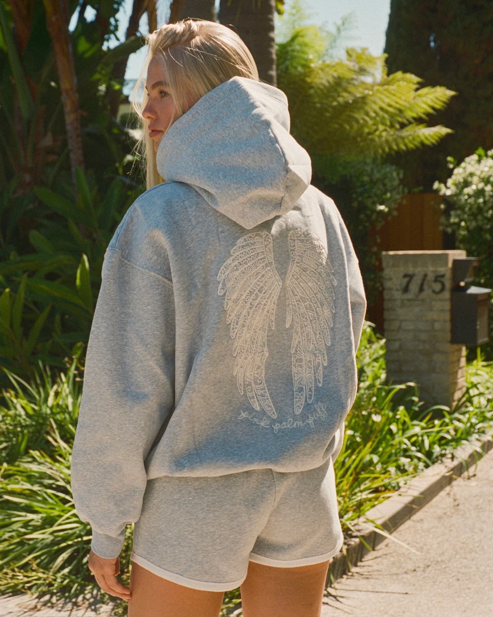 "Lacy" Hoodie in Sky Grey - Image 4