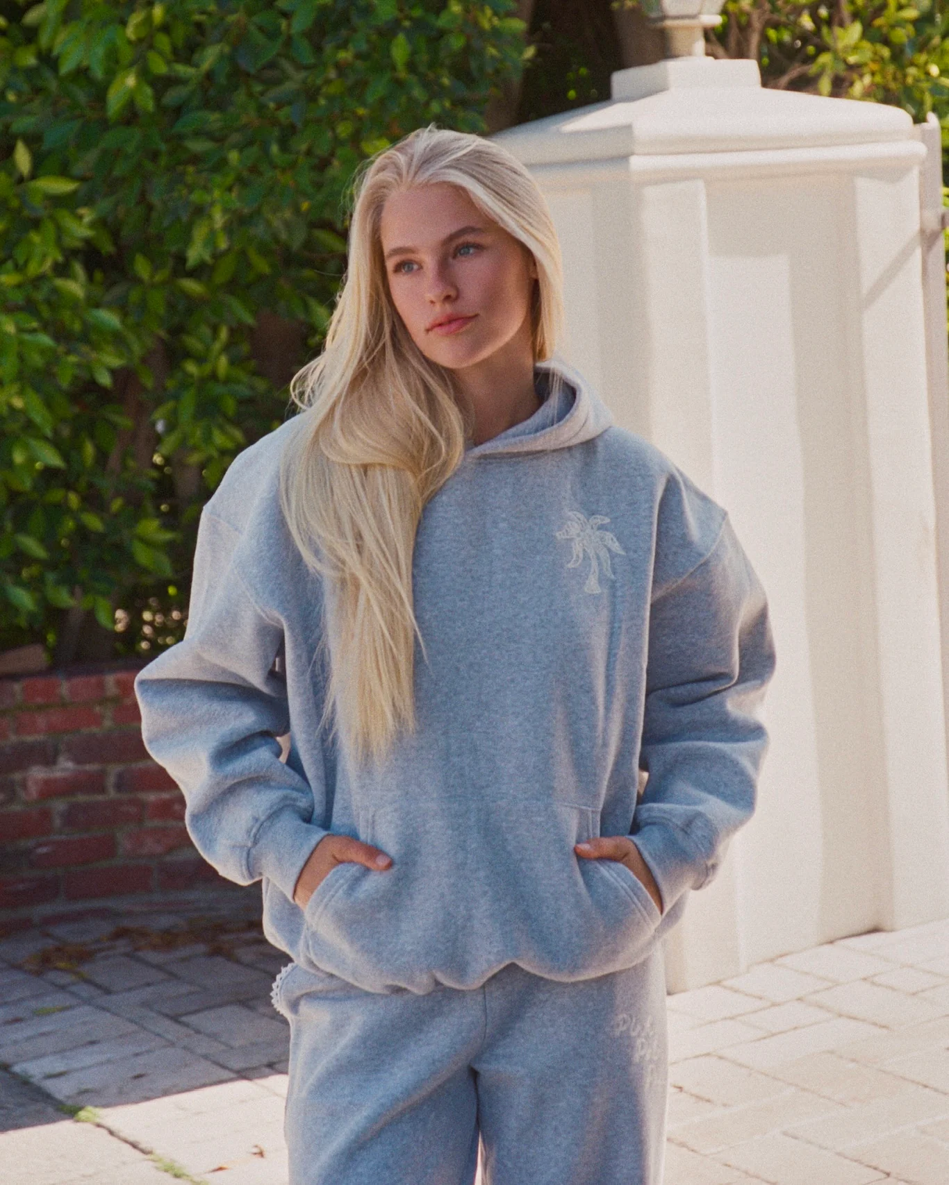 "Lacy" Hoodie in Sky Grey - Image 5